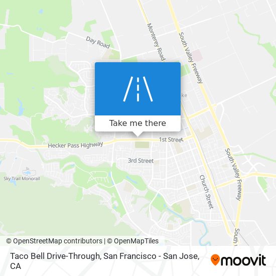 Taco Bell Drive-Through map