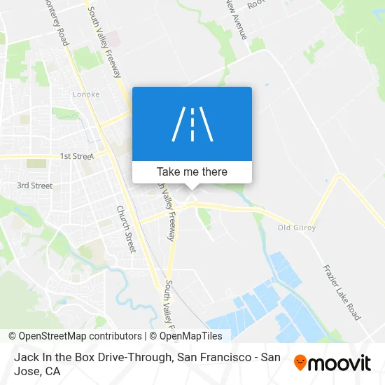 Jack In the Box Drive-Through map