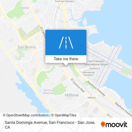 Mapa de Santa Dominga Avenue