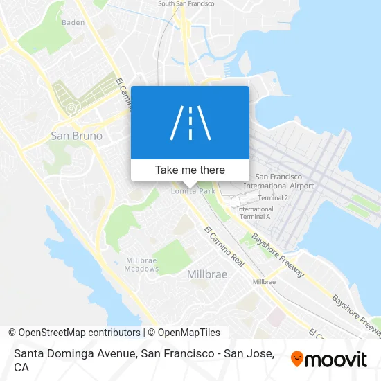 Santa Dominga Avenue map