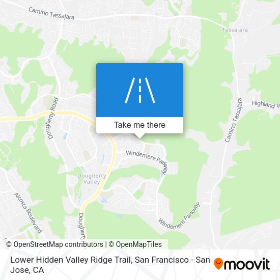 Mapa de Lower Hidden Valley Ridge Trail