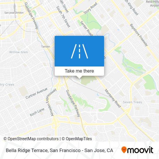 Bella Ridge Terrace map