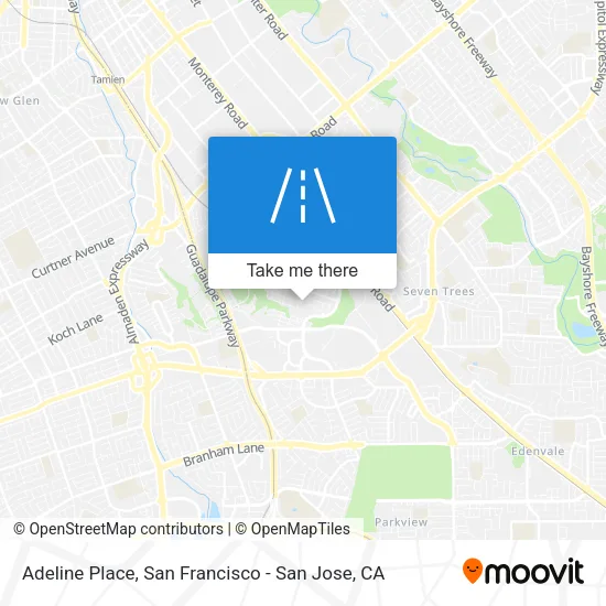 Adeline Place map