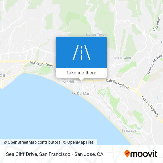 Sea Cliff Drive map