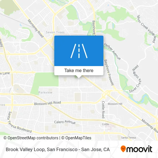 Brook Valley Loop map