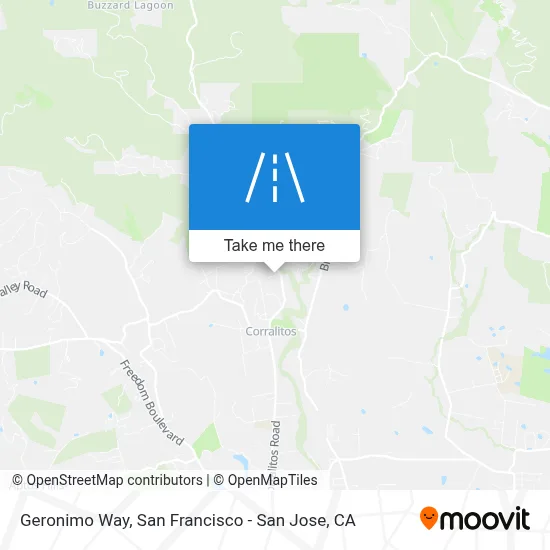 Geronimo Way map