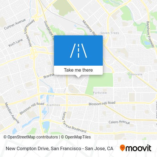 New Compton Drive map