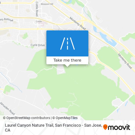 Laurel Canyon Nature Trail map