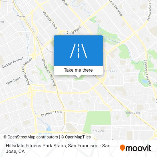 Mapa de Hillsdale Fitness Park Stairs