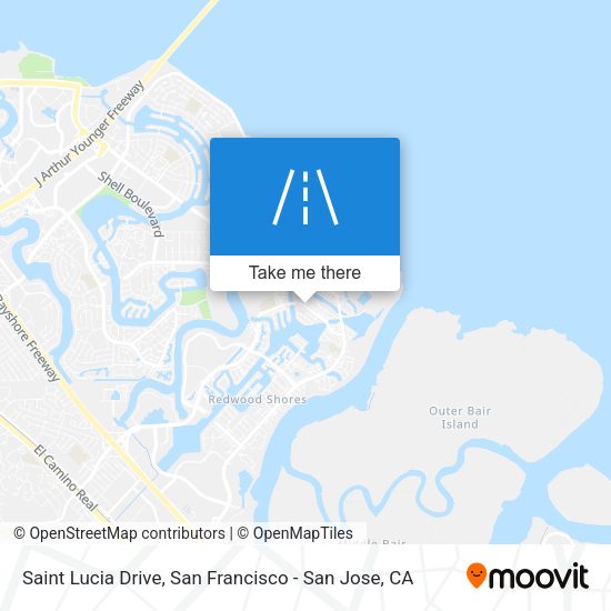 Mapa de Saint Lucia Drive