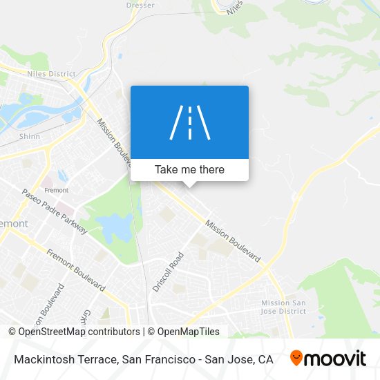 Mackintosh Terrace map