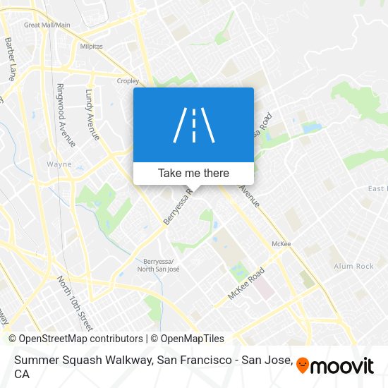Summer Squash Walkway map