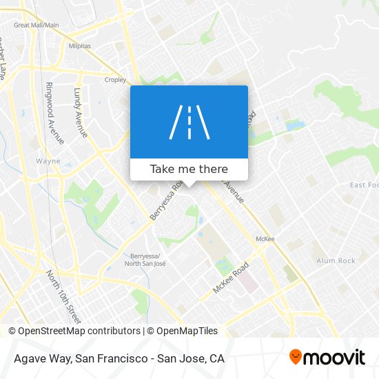 Agave Way map