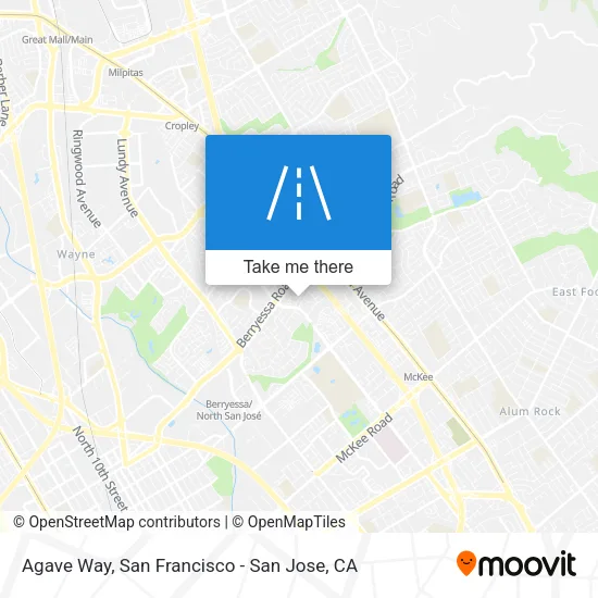 Agave Way map