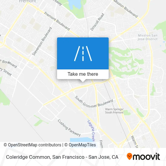 Coleridge Common map