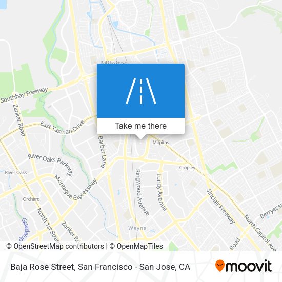 Mapa de Baja Rose Street