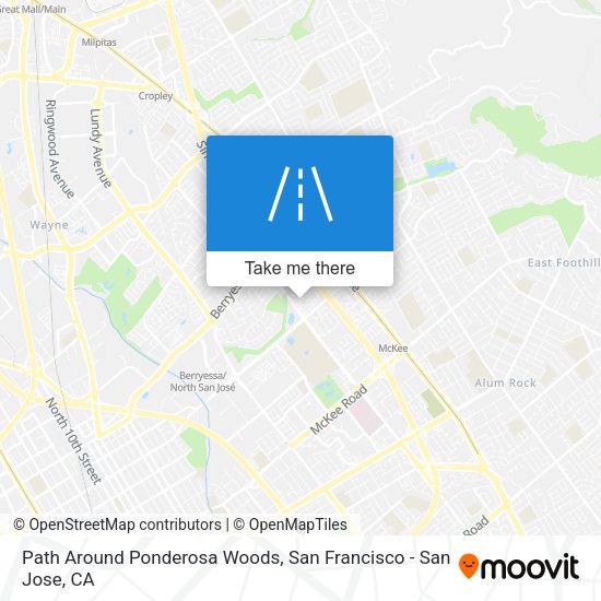 Mapa de Path Around Ponderosa Woods
