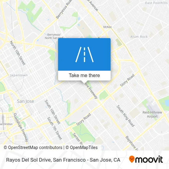 Rayos Del Sol Drive map