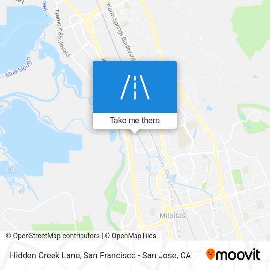 Mapa de Hidden Creek Lane