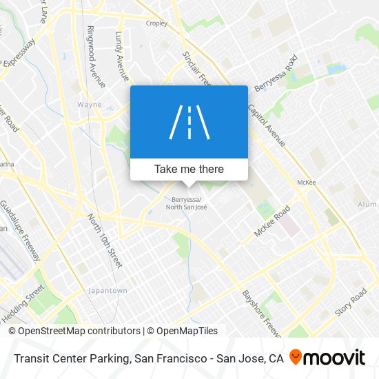 Mapa de Transit Center Parking