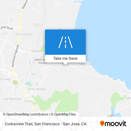 Mapa de Corkscrew Trail