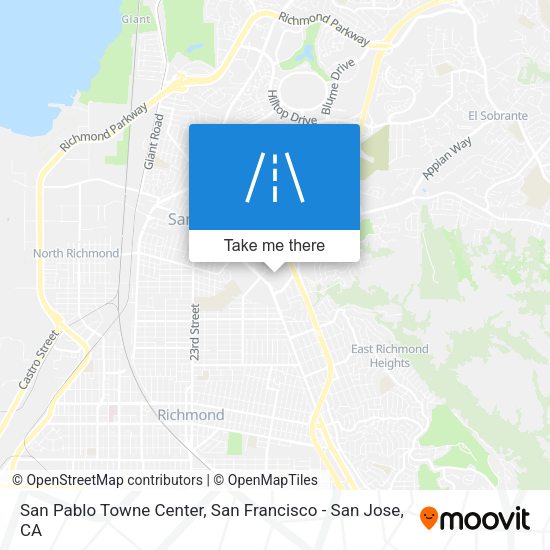 San Pablo Towne Center map