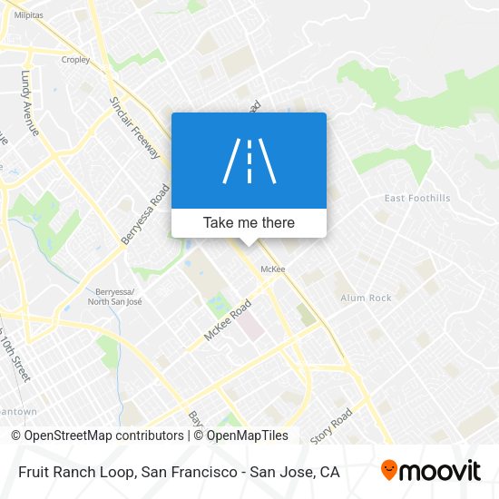 Fruit Ranch Loop map