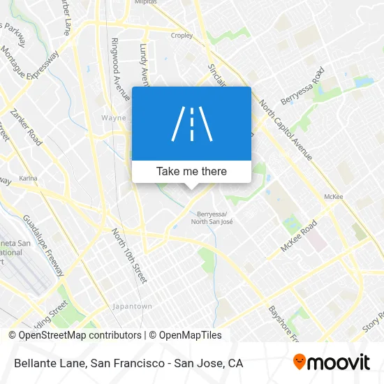 Bellante Lane map