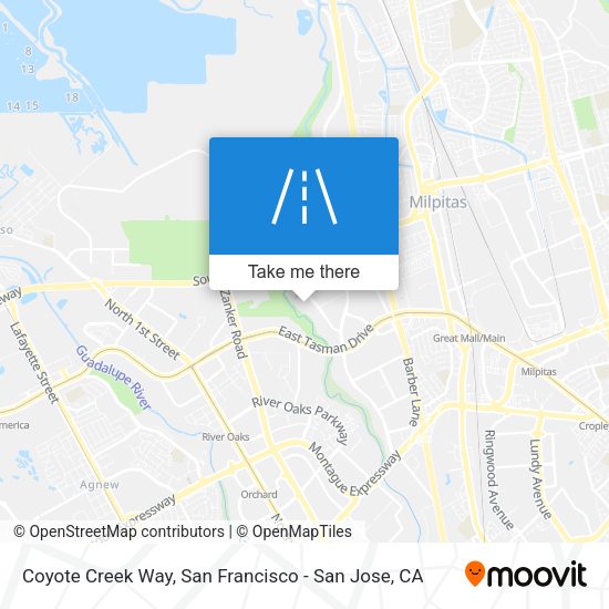 Mapa de Coyote Creek Way