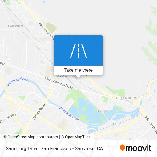 Sandburg Drive map