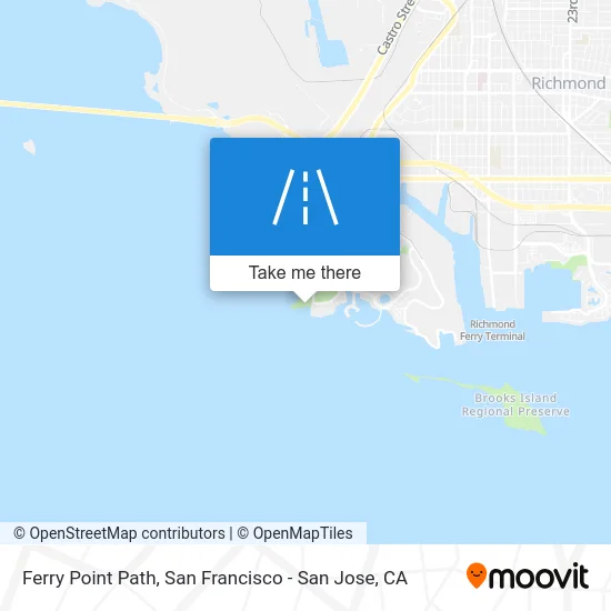 Ferry Point Path map
