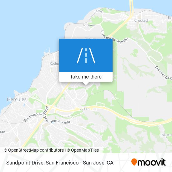 Mapa de Sandpoint Drive