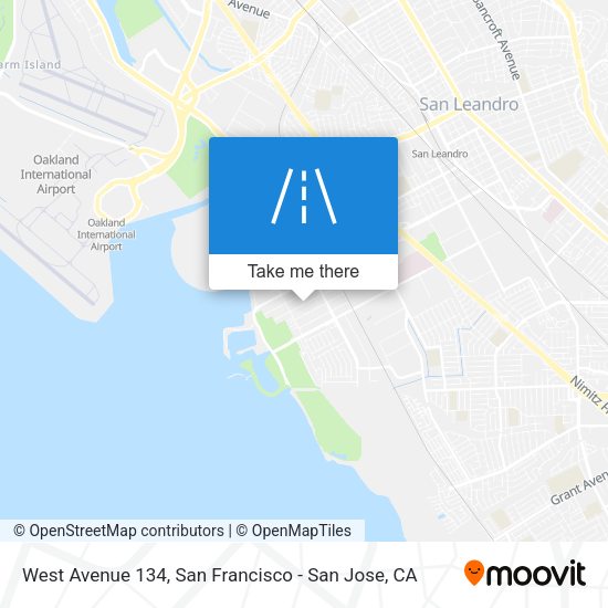 Mapa de West Avenue 134