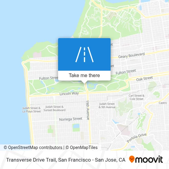 Transverse Drive Trail map