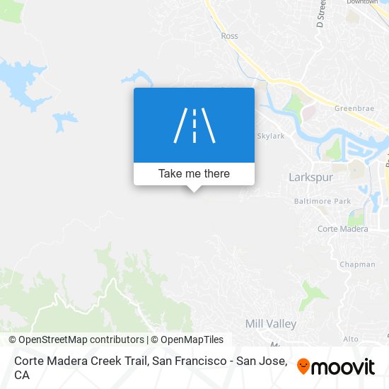 Corte Madera Creek Trail map