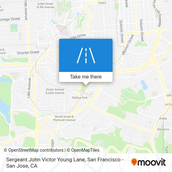 Sergeant John Victor Young Lane map