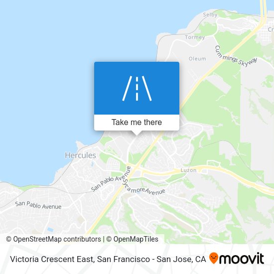 Mapa de Victoria Crescent East