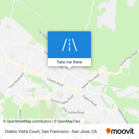 Diablo Vista Court map