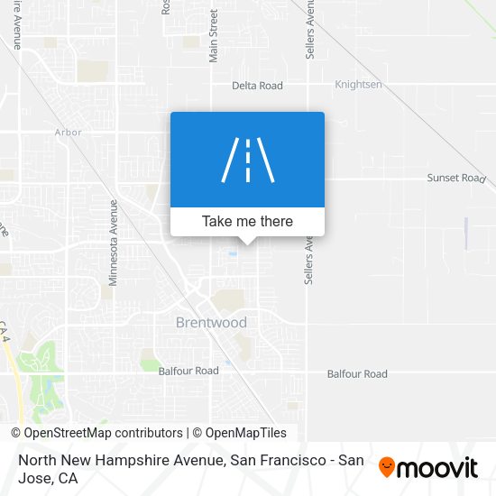 North New Hampshire Avenue map