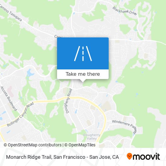 Monarch Ridge Trail map