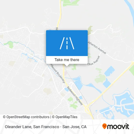 Oleander Lane map