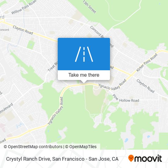 Crystyl Ranch Drive map