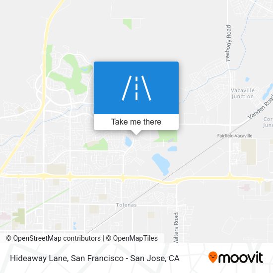 Mapa de Hideaway Lane