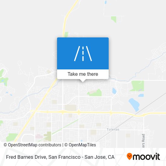 Fred Barnes Drive map