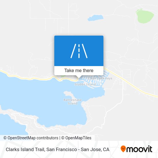 Clarks Island Trail map