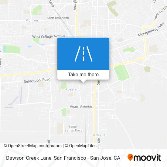 Dawson Creek Lane map