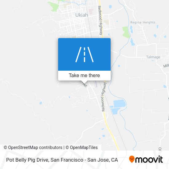 Pot Belly Pig Drive map
