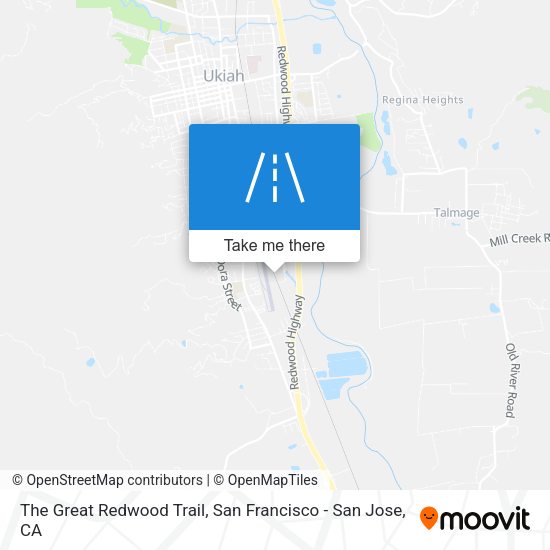 The Great Redwood Trail map