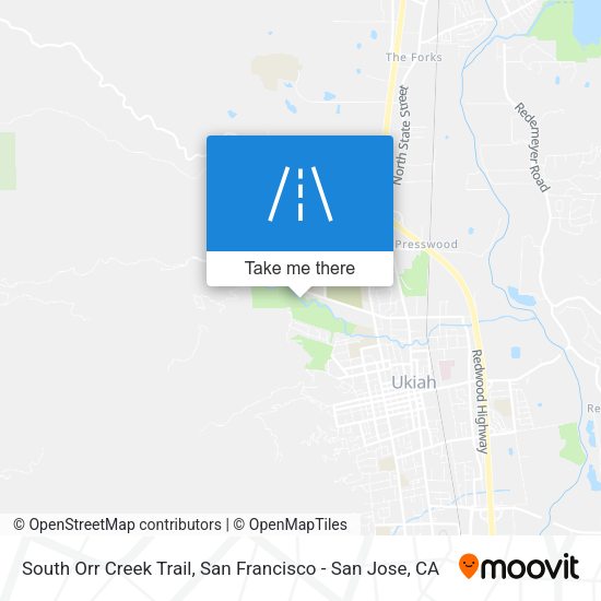 South Orr Creek Trail map