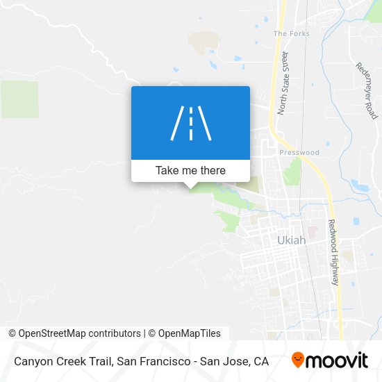 Canyon Creek Trail map